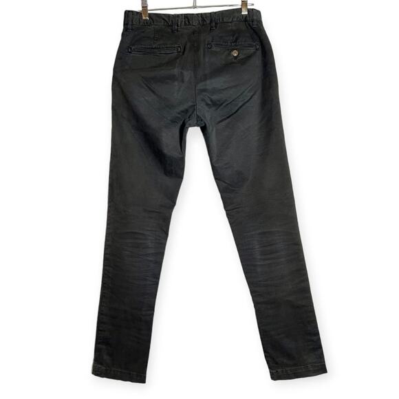 Todd Snyder Stretch Twill Chino SIZE 28 x 32 Black Garment Washed Slim Fit Pants - Picture 2 of 11